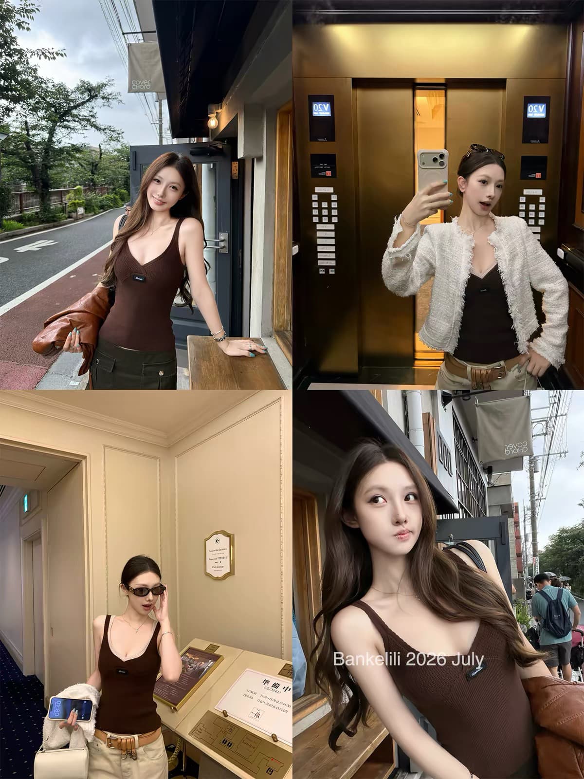 밤나무 코코아 bankelili 재능 인사이드 가져 가라. 한 부서 소녀 센스 V넥 몸매 가꾸기 다용도 슬립 여성 이미지 3
