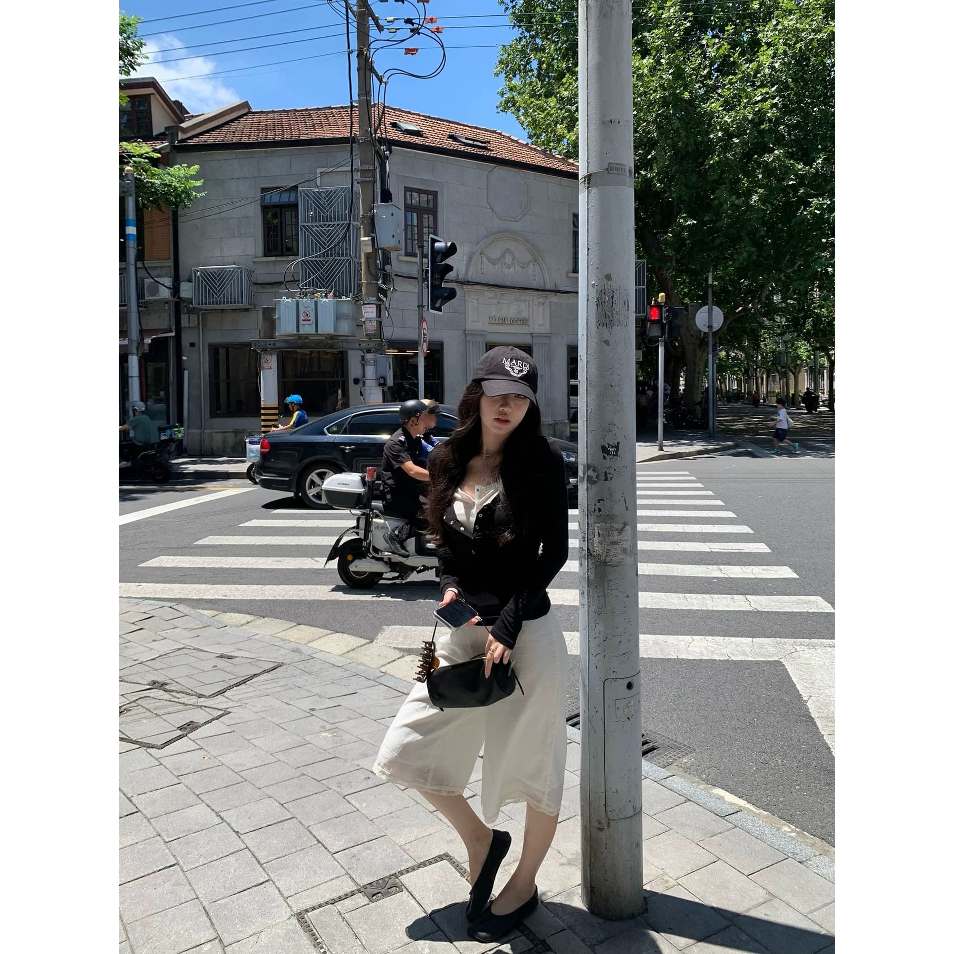 sheepland 빛 제인 일상 주간 실크 양모 페이크 레이어드 헨리 칼라 긴팔 티셔츠 여성 가을 허리 수축 슬림해 보이는 맨위 이미지 5