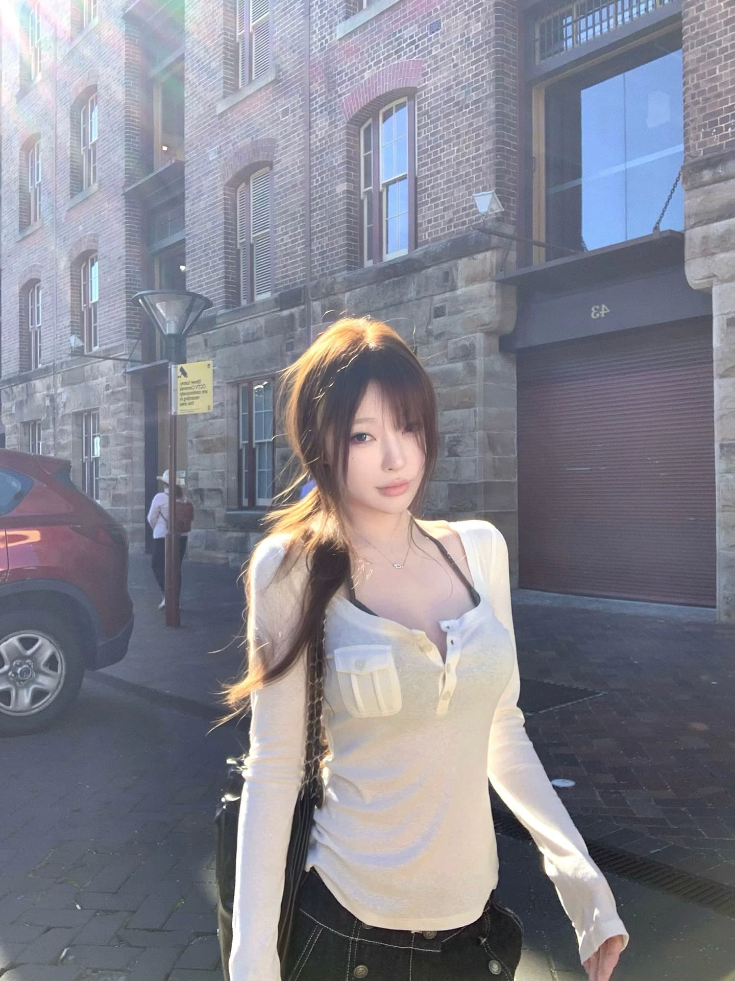 suuuicee 순수한 욕망 combo 라이 경기 서울 아마 혼방 2 종류 가슴 패드 헨리 칼라 티셔츠 속옷 세트 상세 이미지 4