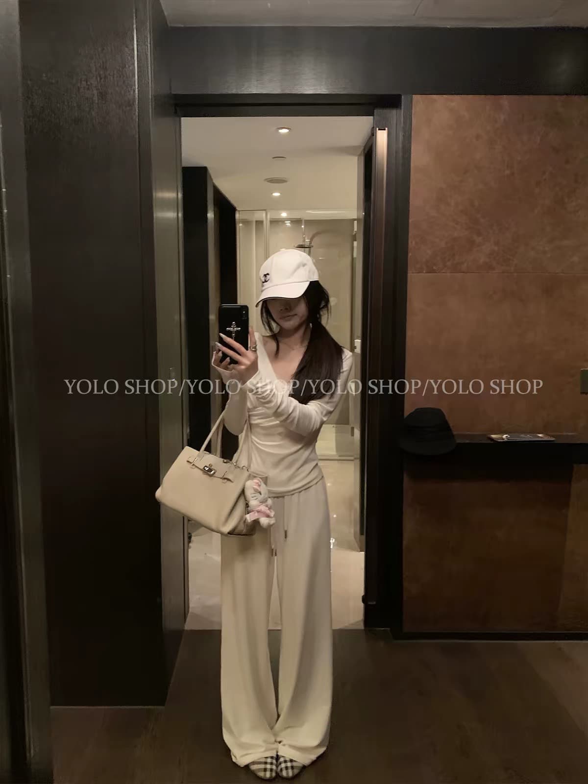 yolo shop 주간 실크 양모 레이스 페이크 레이어드 흔들다 칼라 긴팔 맨위 고급 품격 V넥 인사이드 가져 가라. 만나는 상세 이미지 5
