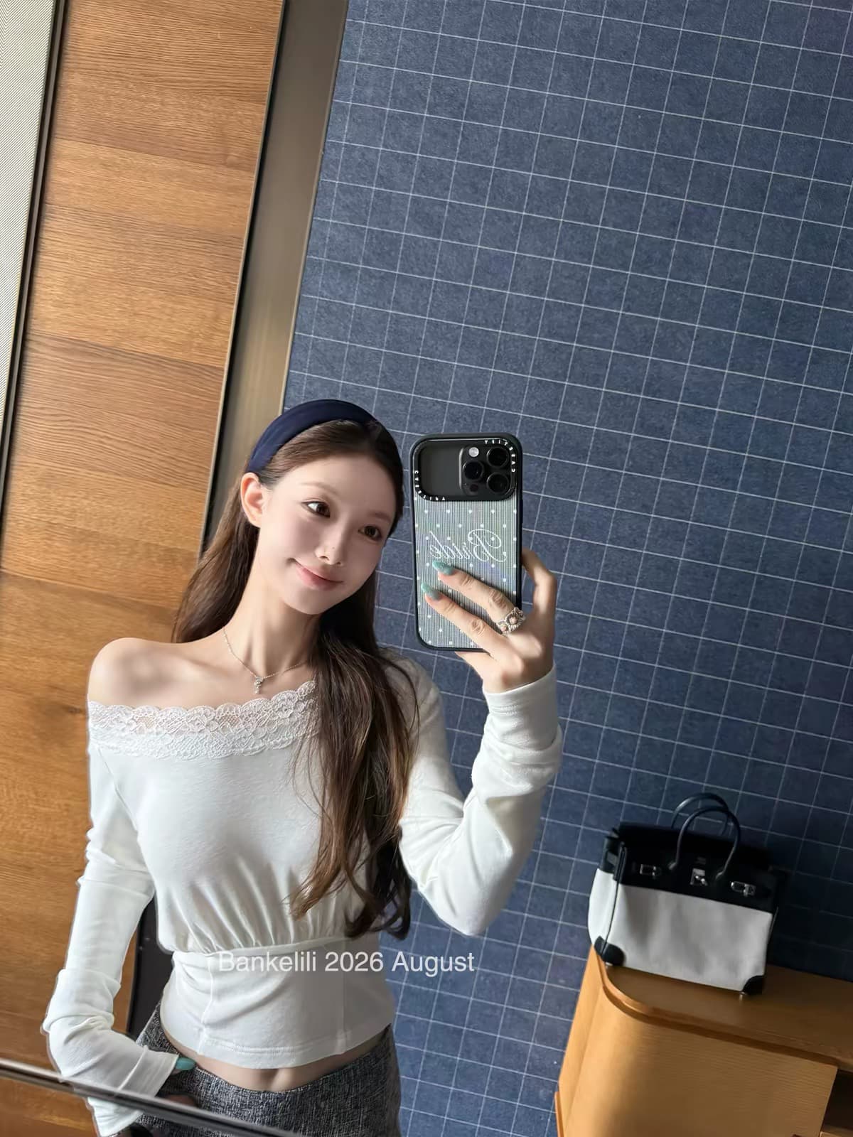 밤나무 코코아 bankelili 영어 지구 화이트 티 순수한 욕망 비스듬한 어깨 펌프 Pleat 허리 수축 레이스 조각 맨위 여성 상세 이미지 2