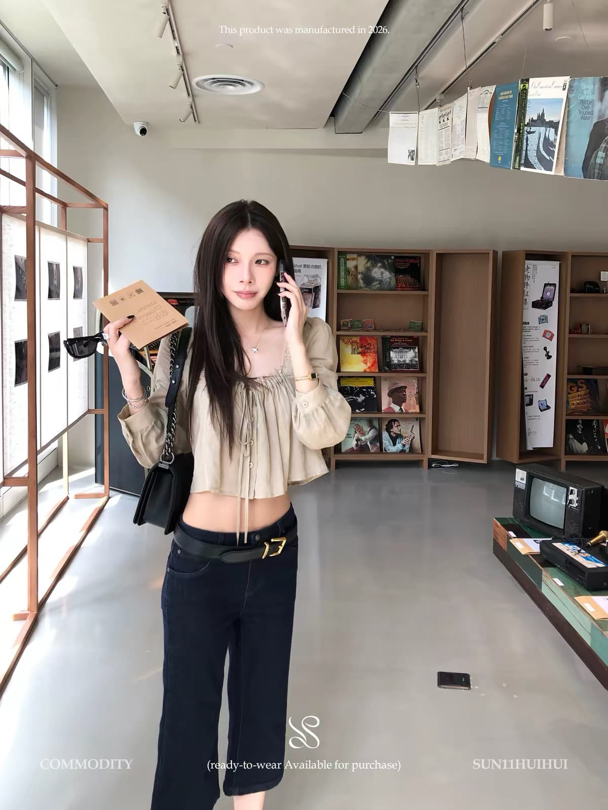 sun11 유럽 니켈 작은 셔츠 프랑스식 펌프 Pleat 레이스 칼라 레이스업 여성 셔츠 가을 품격 부드러운 달콤함 맨위 상세 이미지 2