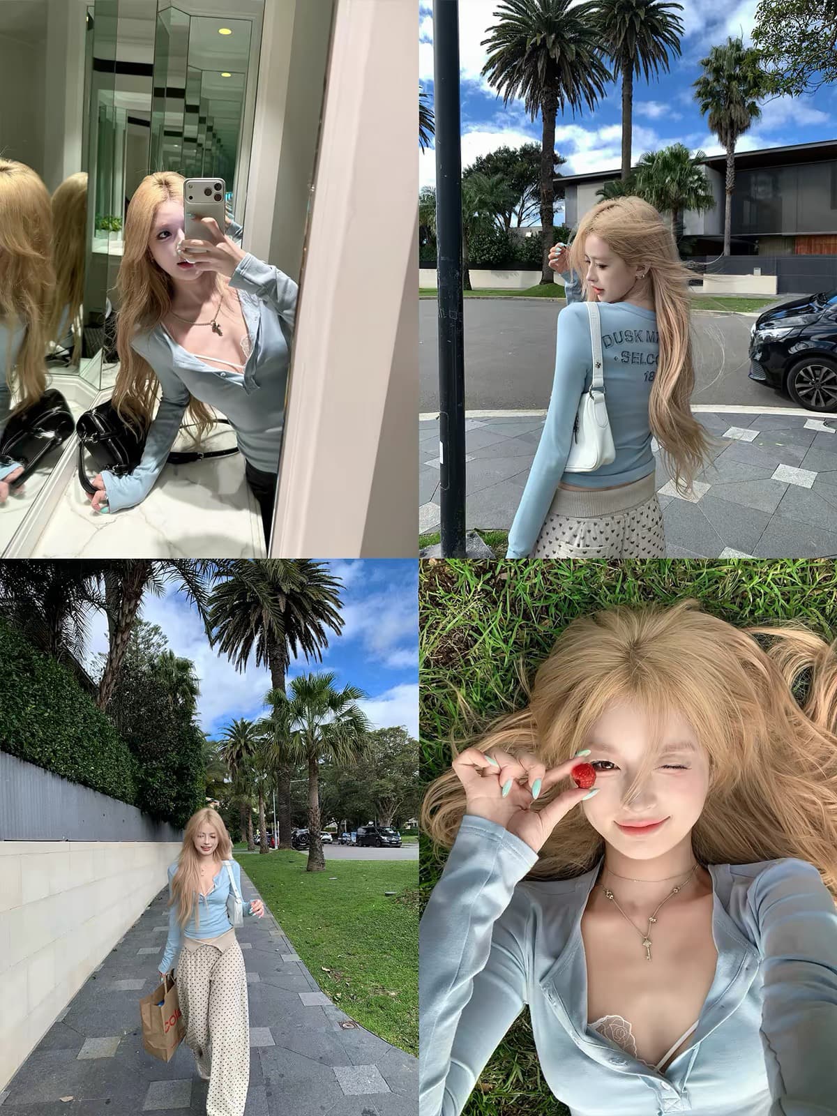 ceezzzi 우유 푸 헨리 tee 프린트 긴팔 티셔츠 여성 몸매 가꾸기 슬림해 보이는 디자인 센스 기본 셔츠 맨위 이미지 3