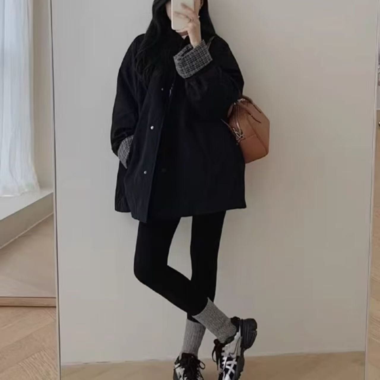 고급 센스 배색 솜을 넣은 면 의류 2026 폭발 신제품 스탠드 칼라 캐주얼 루즈핏 다용도 두꺼운 보온 바람막이 상세 이미지 6