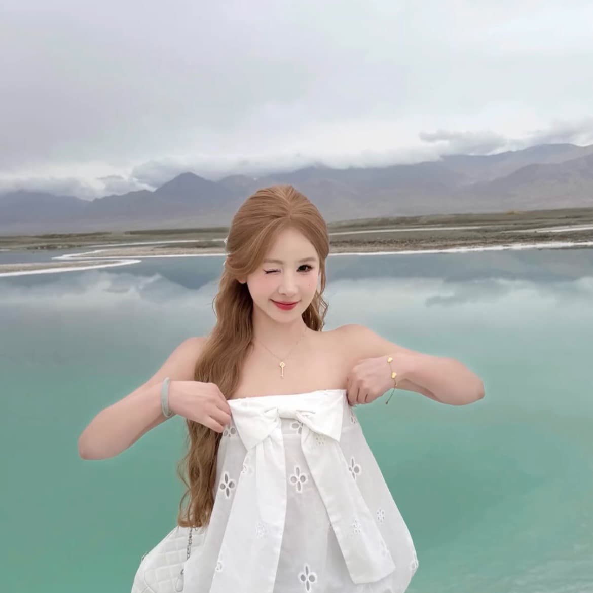 발레 바람 화이트 나비 매듭 홀로우 아웃 자수 튜브탑 조끼 여성 의류 여름 외출용 쇼트 스타일 Chic 꽃밭 맨위 이미지 5