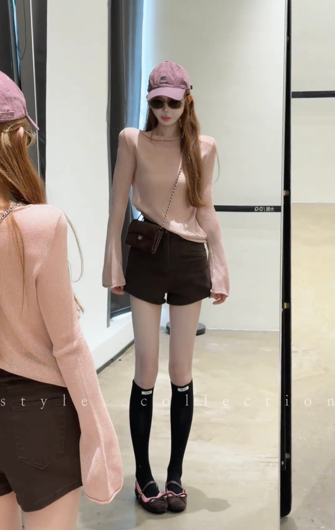 한 부서 느긋한 바람 라운드 넥 긴팔 티셔츠 여성 가을 새로운 몸매 가꾸기 슬림해 보이는 품격 외출용 인사이드 잡아라. 의류 상세 이미지 8