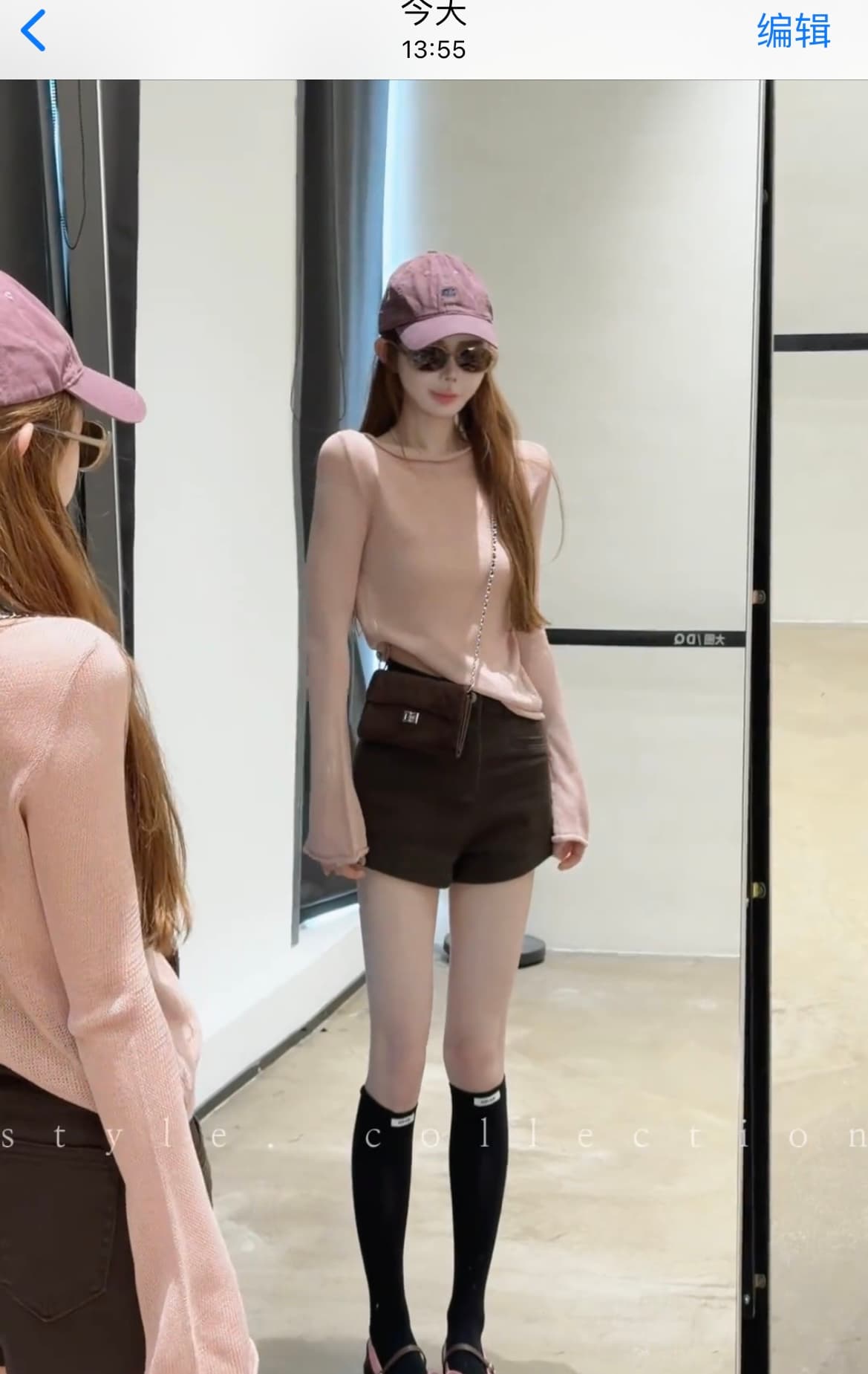 한 부서 느긋한 바람 라운드 넥 긴팔 티셔츠 여성 가을 새로운 몸매 가꾸기 슬림해 보이는 품격 외출용 인사이드 잡아라. 의류 상세 이미지 9