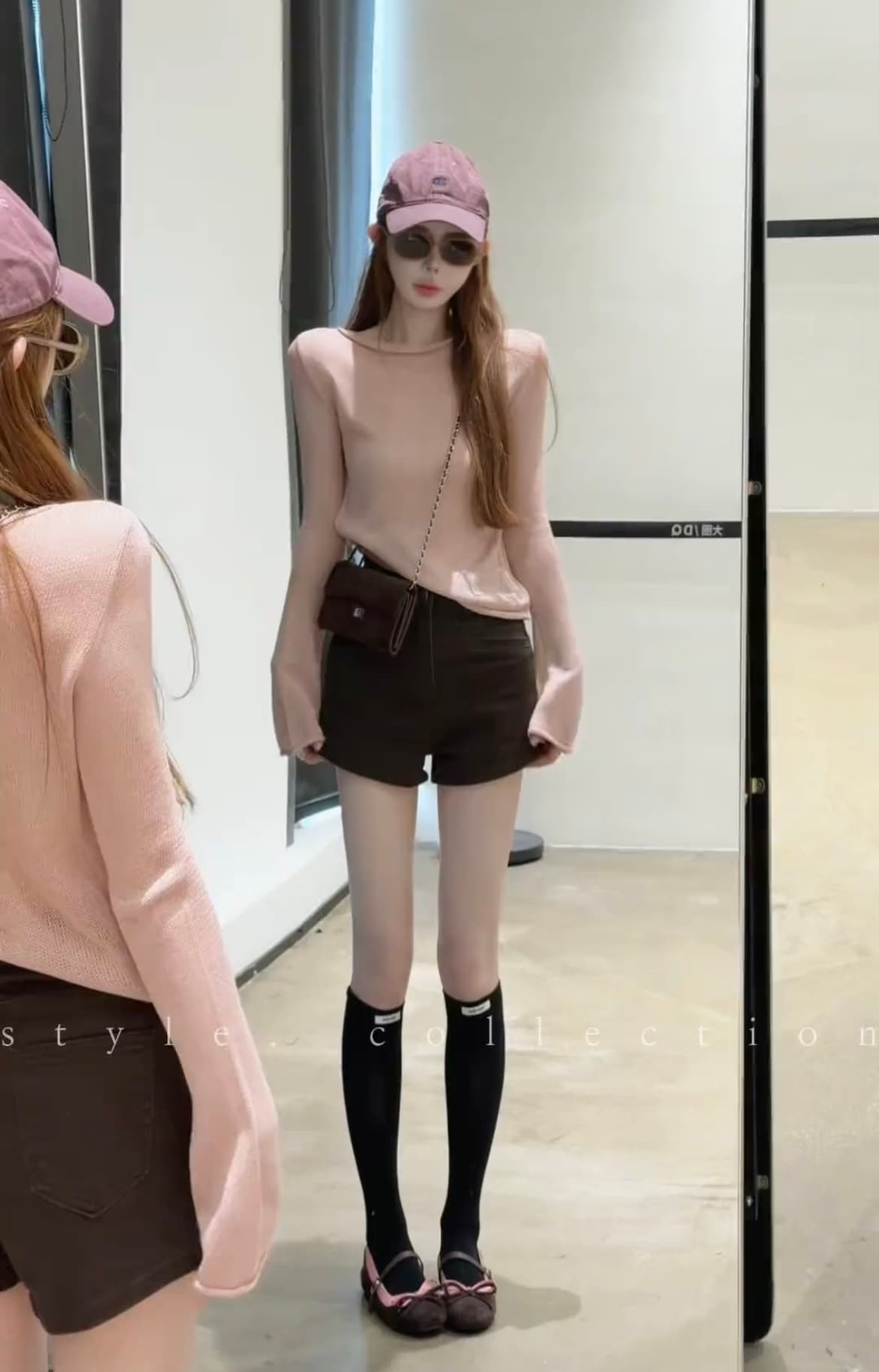 한 부서 느긋한 바람 라운드 넥 긴팔 티셔츠 여성 가을 새로운 몸매 가꾸기 슬림해 보이는 품격 외출용 인사이드 잡아라. 의류 상세 이미지 10