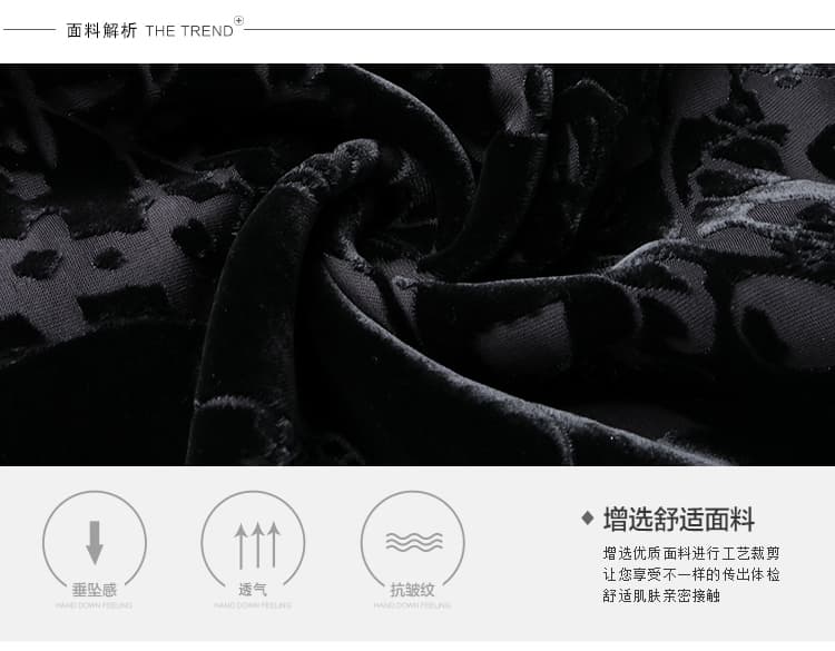 실크 벨벳 여성 드레스 우아함 대기 뽕나무 누에 실크 엄마 치마 2026 년 가을 새로운 슬림해 보이는 외국 가스 상세 이미지 8