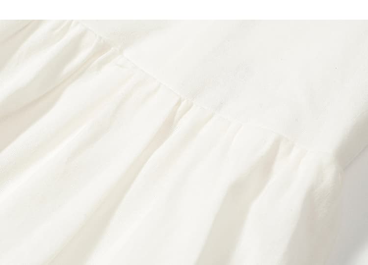 실사 2026 봄 여름 새로운 순면 샤오 바이 치마 여성 몸매 가꾸기 큰 진자 롱 스커트 슬림해 보이는 슬립 드레스 케이크 드레스 상세 이미지 49