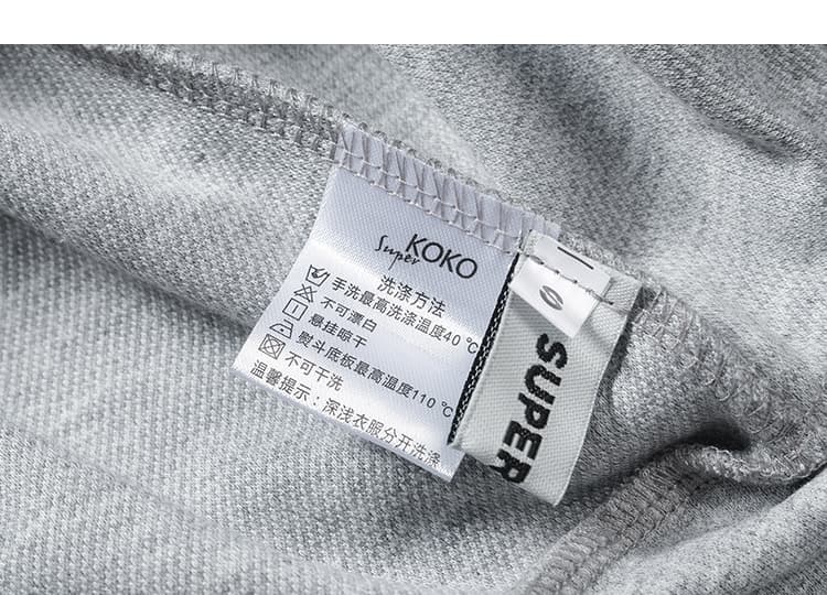 실사 2026 가을 새로운 오프숄더 행침 목 후드티 캐주얼 백리스 맨위 와이드 레그 팬츠 투피스 슈트 조류 소녀 상세 이미지 139