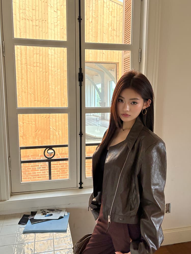 실사 2026 가을 새로운 빨간색 브라운 하이웨이스트 와이드 레그 팬츠 캐주얼 정장 바지 여성 루즈핏 스트레이트 도루 센스 긴 바지 트렌디 상세 이미지 40