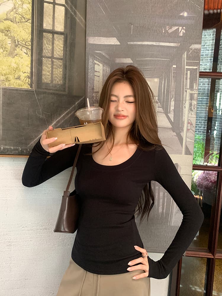 실사 2026 가을 새로운 얇은 플러시 웨이 바지 루즈핏 캐주얼 스트레이트 와이드 레그 팬츠 품격 다용도 하이웨이스트 긴 바지 여성 상세 이미지 9