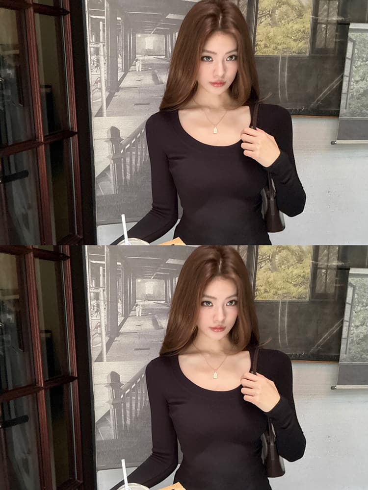 실사 2026 가을 새로운 얇은 플러시 웨이 바지 루즈핏 캐주얼 스트레이트 와이드 레그 팬츠 품격 다용도 하이웨이스트 긴 바지 여성 상세 이미지 122