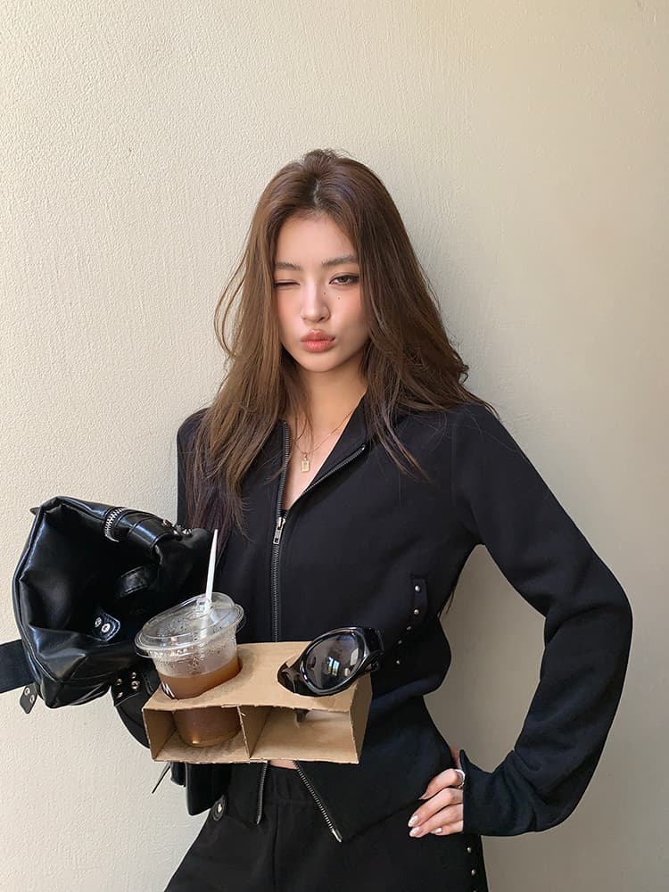 실사 2026 가을 새로운 블루 리브 징 캐주얼 후드티 여성 코트 다용도 맨위 웨이 바지 투피스 슈트 상세 이미지 77