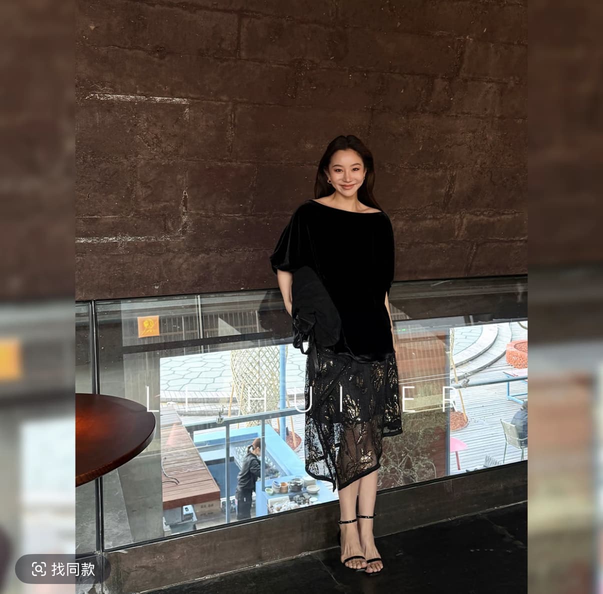 lihuier 리 후이 어린이 블랙 아이리스 봄 여름 섹션 다용도 반팔 검정색 맨위 이미지 4