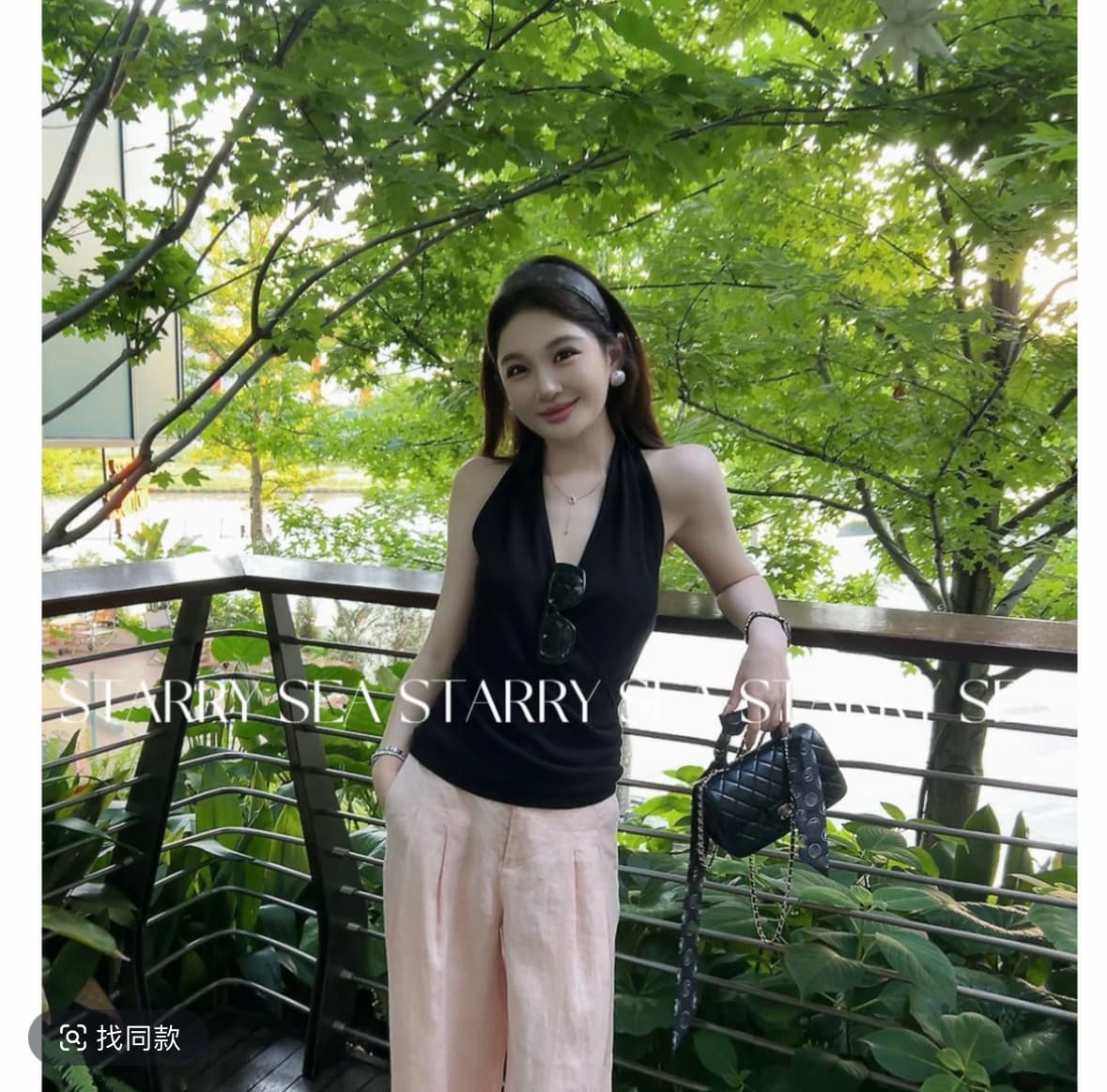 pp 세련된 그것 상황 실크 품격 디자인 센스 니트 행침 목 조끼 맨위 여성 이미지 2