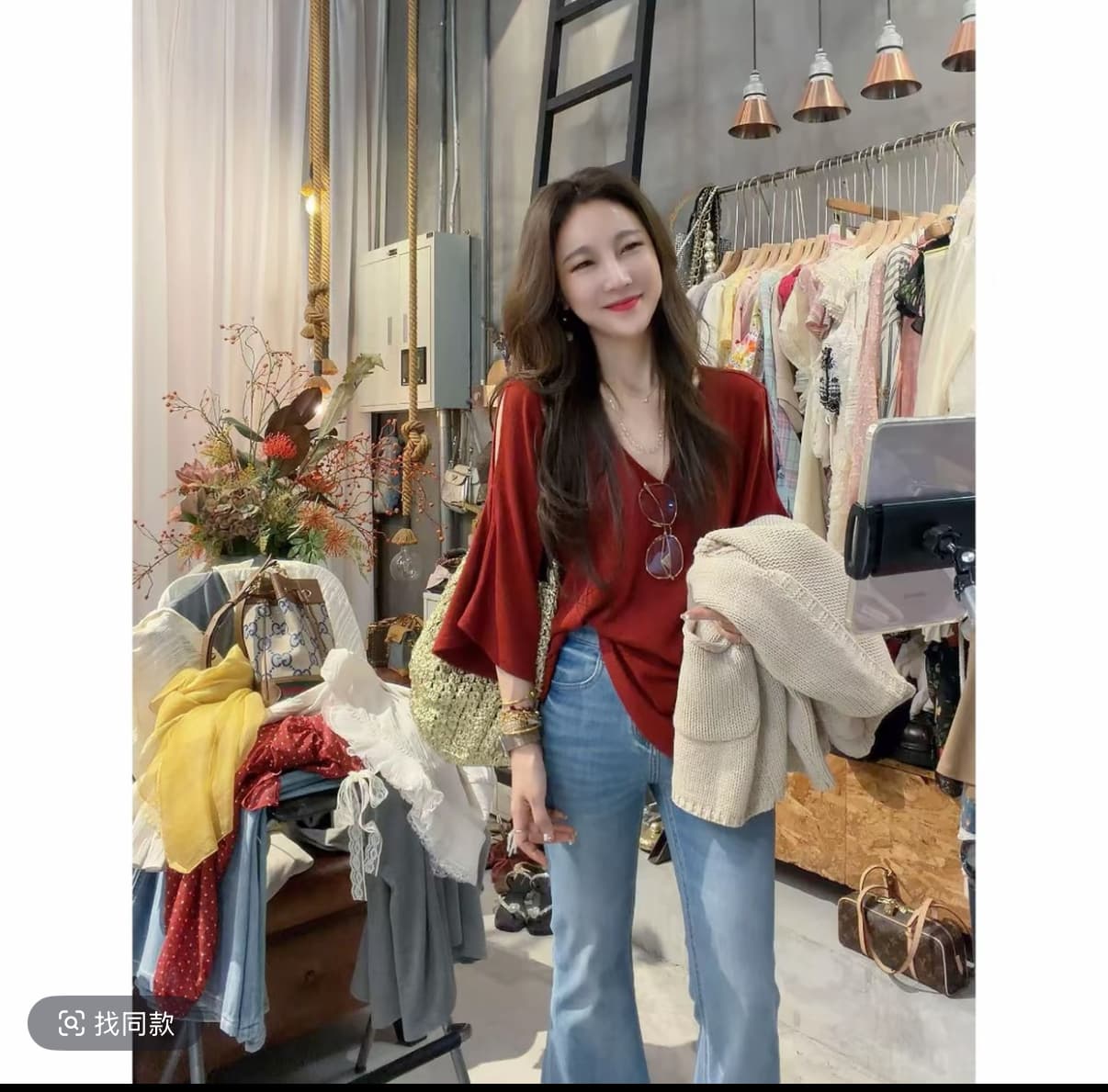 프라임 당겨서 유럽 니켈 착용 가져 가라. 한 부서 디자인 센스 자이언트 슬림해 보이는 디스플레이 화이트 미니멀리즘 다용도 니트 티셔츠 셔츠 s 상세 이미지 1