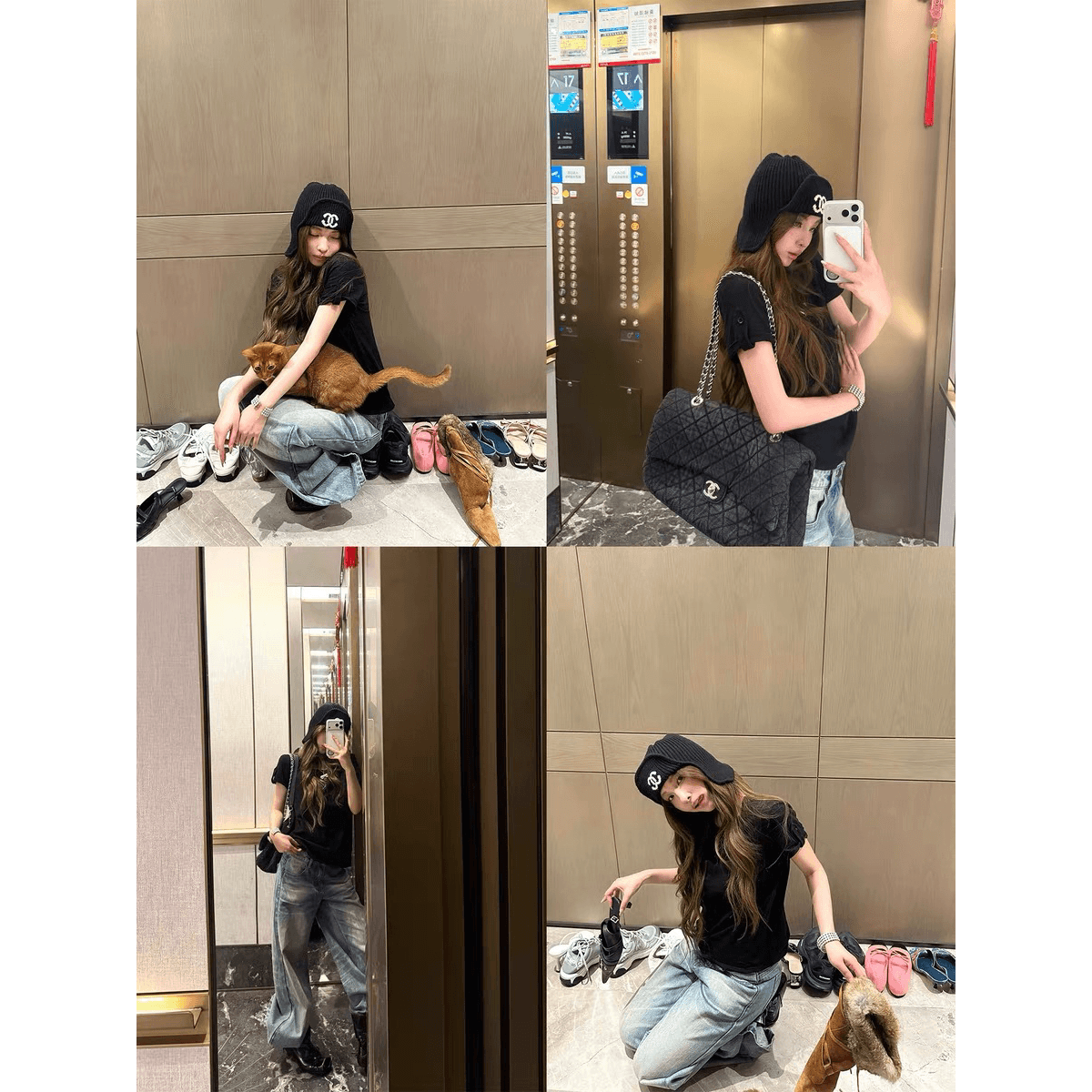 fallinfang 광장 약간의 6 29 켜기 새로운 기타 색상 all in 100 면 커프스 버클 袢 티셔츠 켜기 이미지 5
