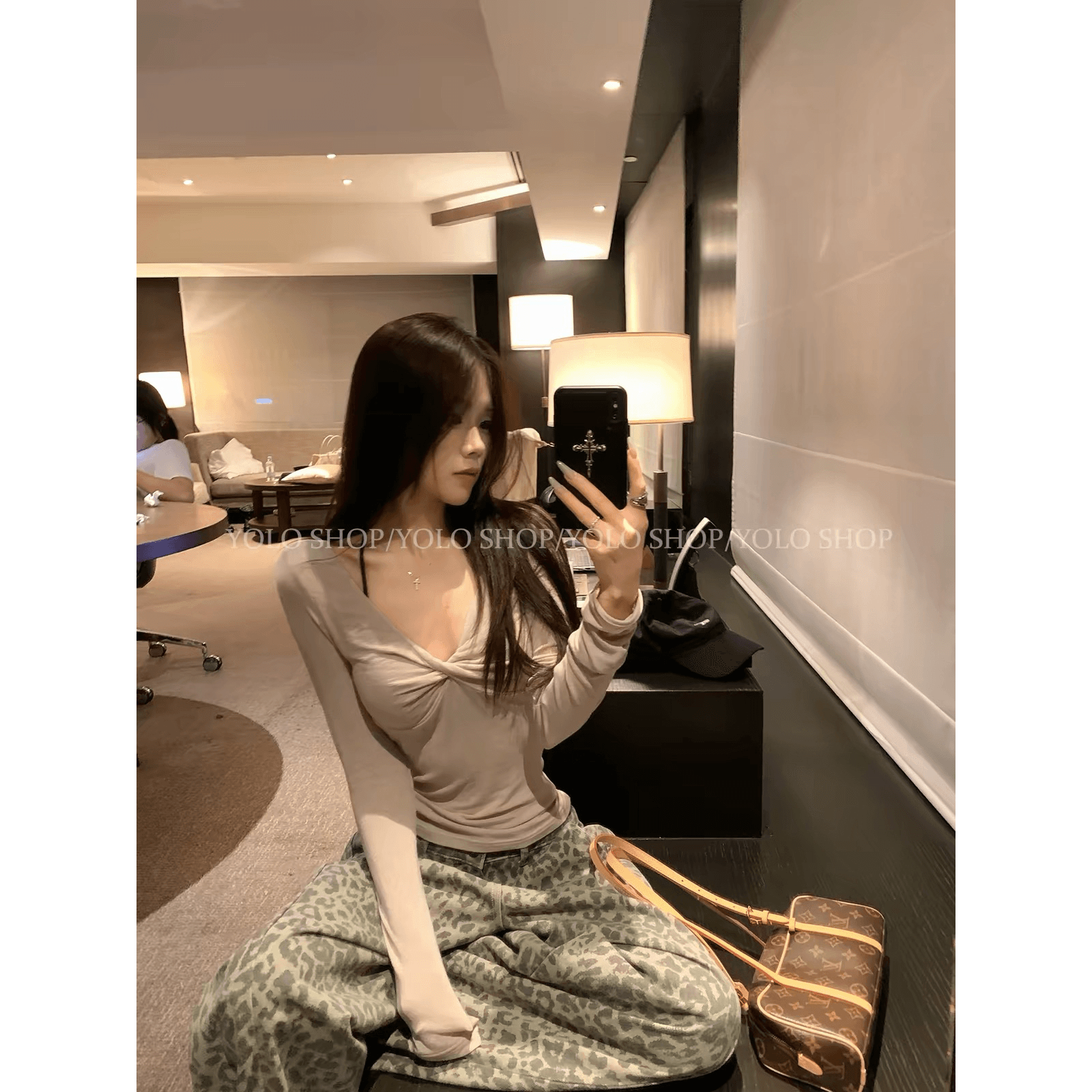 yolo shop 8 06 신제품 95 접기 양모 근육 바닥 의류 심장 기계 만나는 맨위 이미지 5
