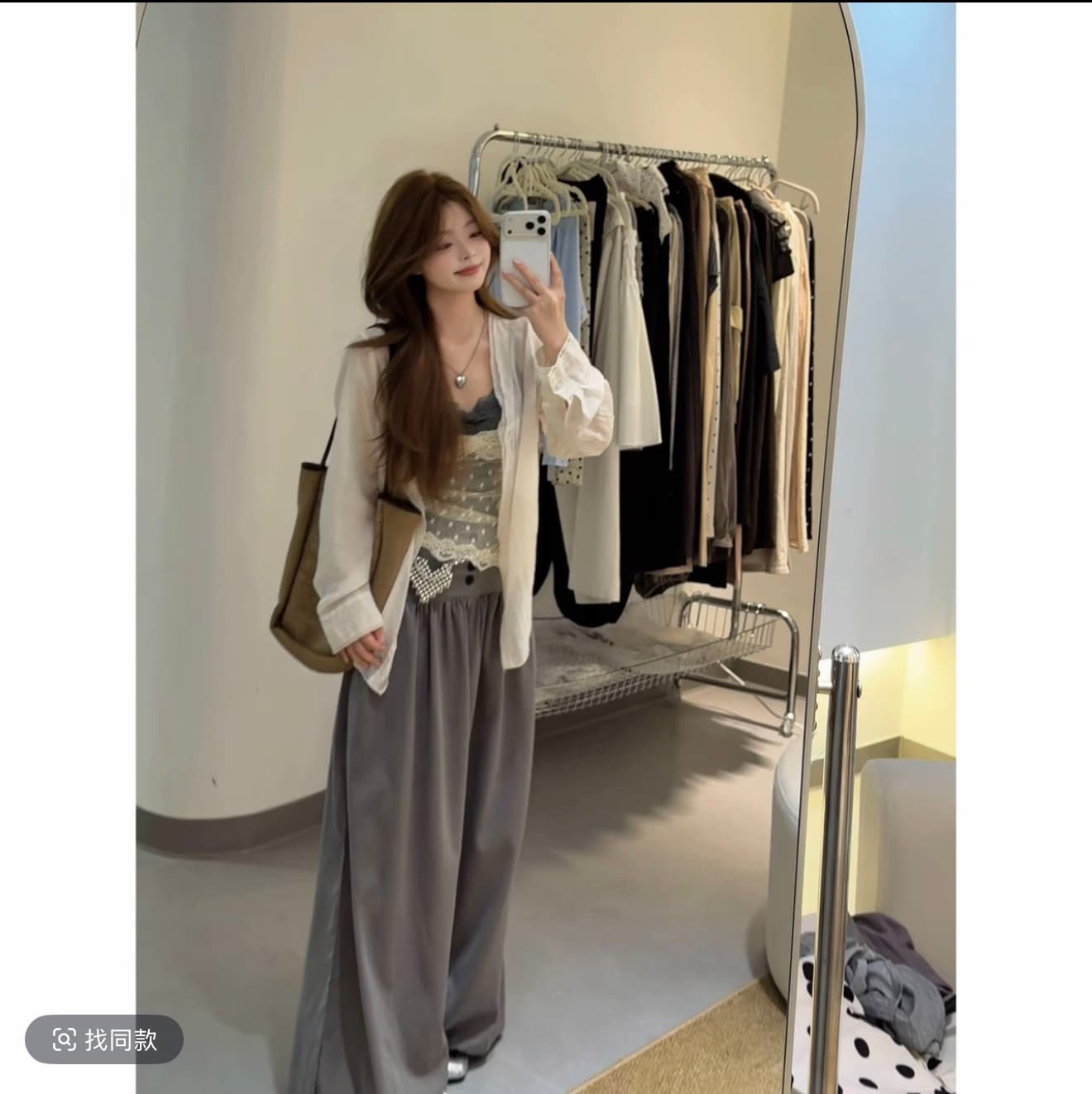 핫걸 바람 순수한 욕망 레이스 조각 캐미솔 여름 슬림해 보이는 다용도 이미지 2