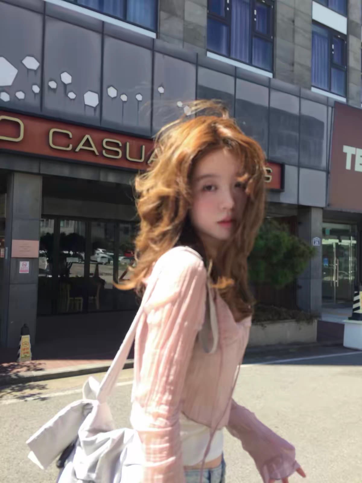 한 부서 순수한 욕망 바람 사실 투피스 세트 맨위 여성 이른 가을 분위기 센스 달콤한 자매 느슨함 센스 스택 착용 긴팔 슬립 세트 상세 이미지 4