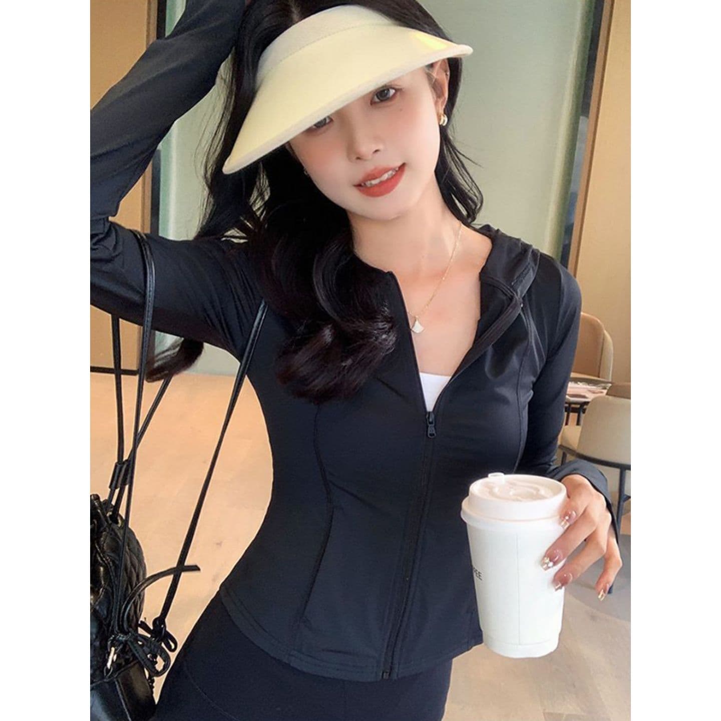 자외선 차단 얼음 실크 도파민 얼음 실크 자외선 차단 의류 여성 국방 자외선 몸매 가꾸기 슬림해 보이는 재킷 트렌디 상세 이미지 7