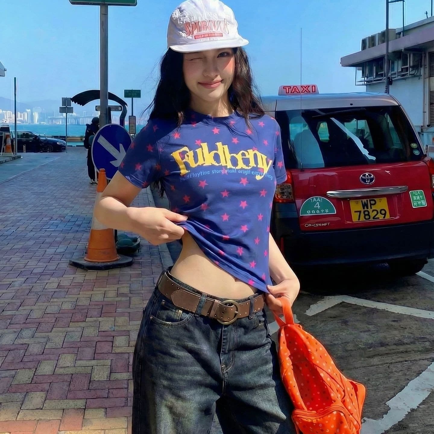 40 순면 92 면 8 암모니아 Lun 캐주얼 알파벳 별 전체 인쇄 라운드 넥 티셔츠 슬림해 보이는 다용도 반팔 기본 셔츠 이미지 5