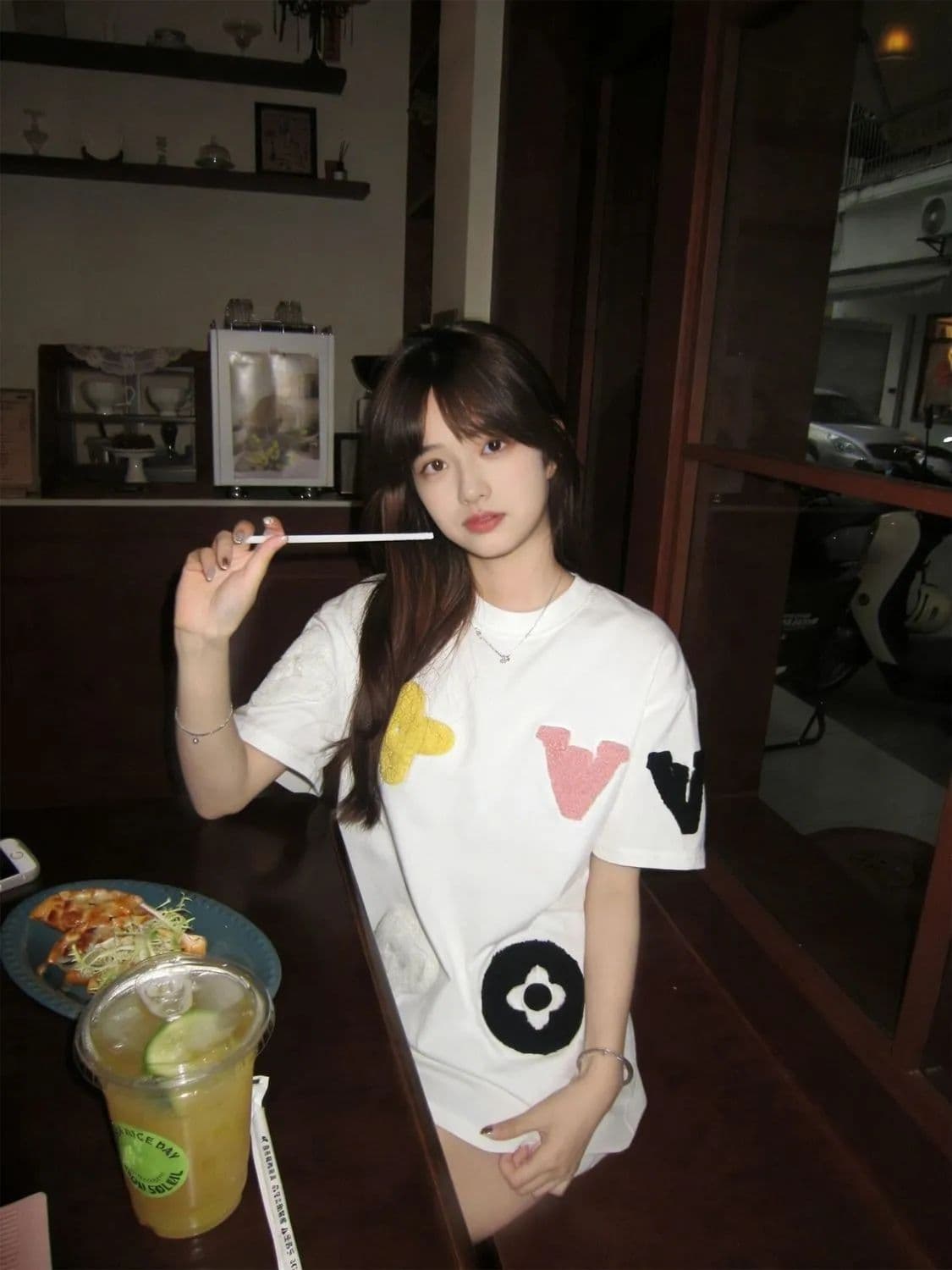 19 지점 220 그램 순면 수건 자수 반팔 조수 브랜드 높음 거리 아메리칸 여름 새로운 루즈핏 티셔츠 여성 상세 이미지 7