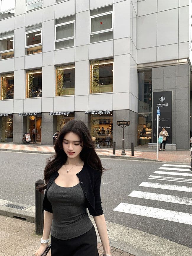 와 사고 방식 여름 작은 예쁜 허리 좋은 인물 품격 행침 목 캐미솔 인사이드 잡아라. 의류 상세 이미지 12