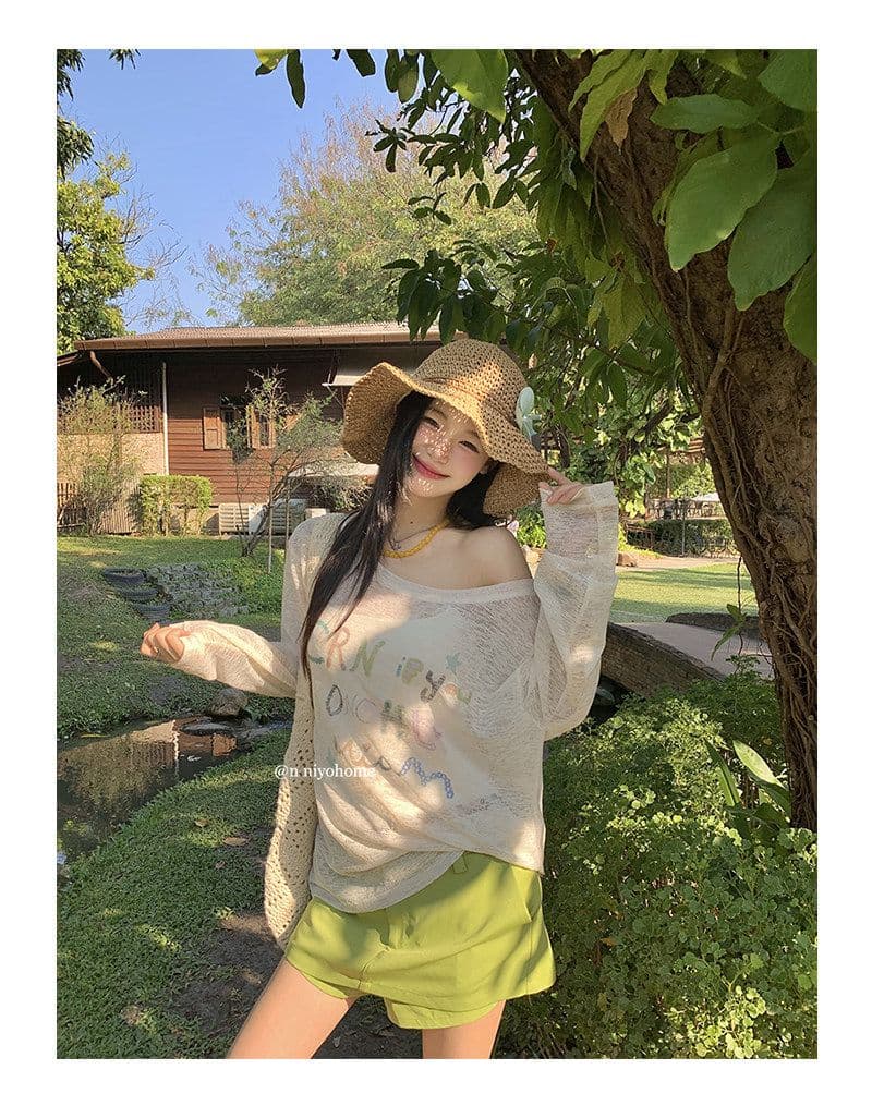원본 면 린넨 슈퍼 청 ~을 통해 블라우스 티셔츠 여성 봄 여름 폭발 신선함 긴팔 한 부서 연령 감소 프린트 작은 맨위 상세 이미지 8