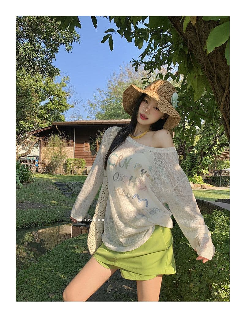 원본 면 린넨 슈퍼 청 ~을 통해 블라우스 티셔츠 여성 봄 여름 폭발 신선함 긴팔 한 부서 연령 감소 프린트 작은 맨위 상세 이미지 9