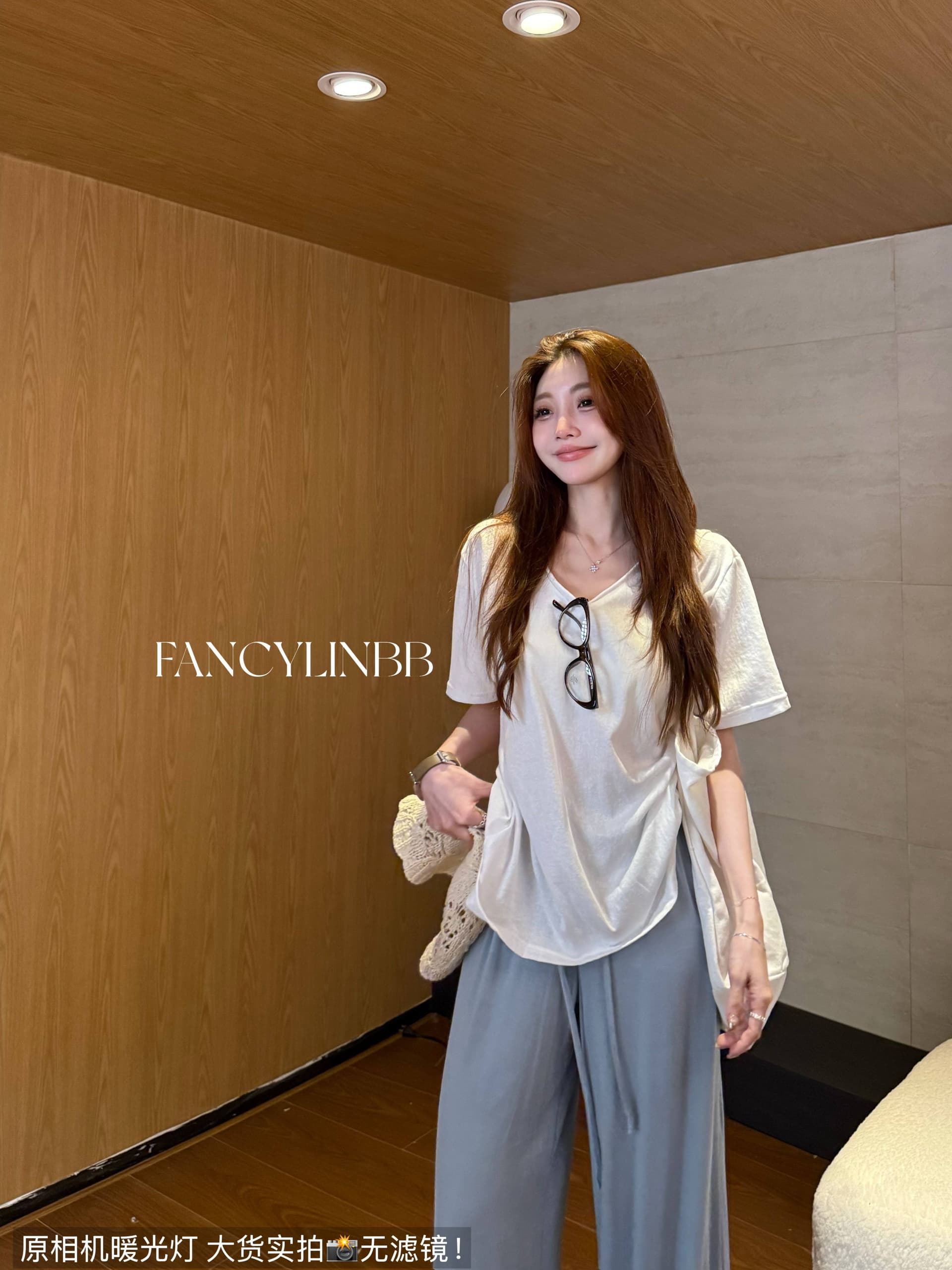 작은 한 t 린 북한 코 V넥 느긋한 편안함 느슨함 센스 고급 상쾌 슬림해 보이는 반팔 맨위 상세 이미지 6