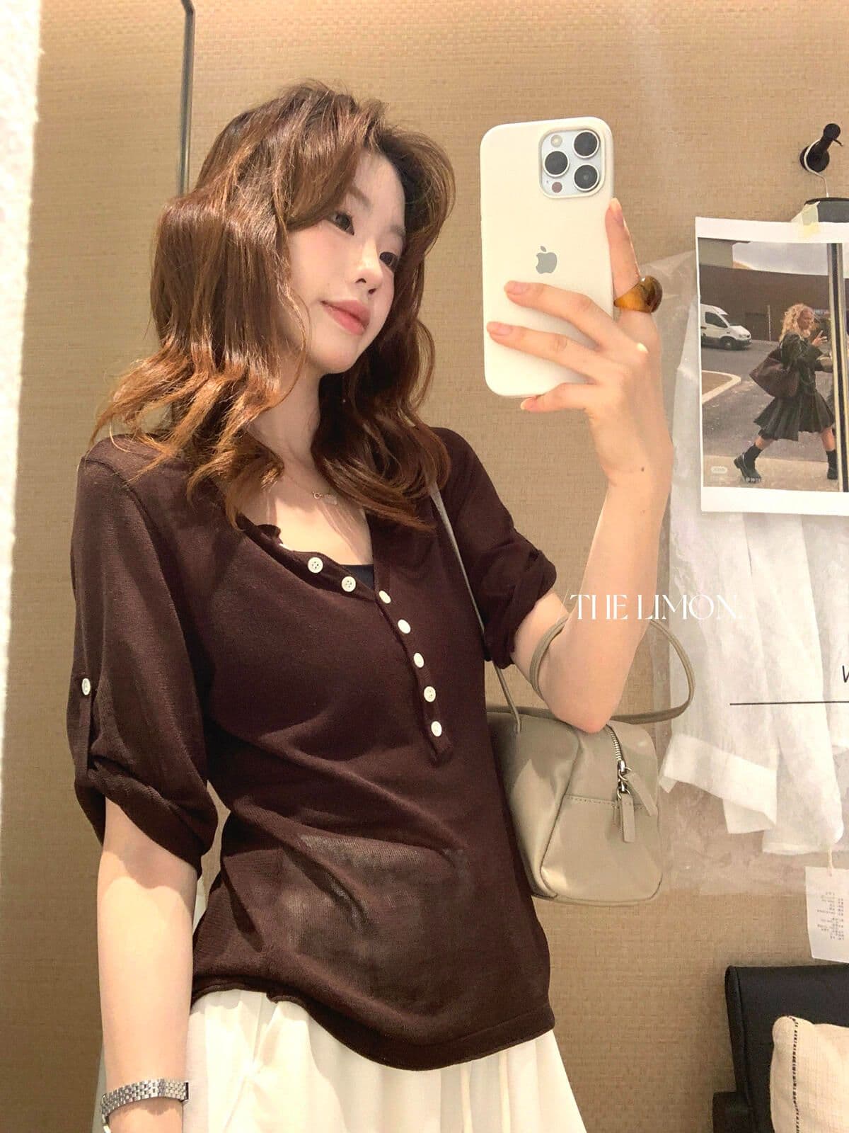 10 아마 40 아크릴 50 라이 경기 서울 오래된 돈 바람 느슨함 센스 헨리 칼라 아마 니트 스웨터 맨위 이미지 4