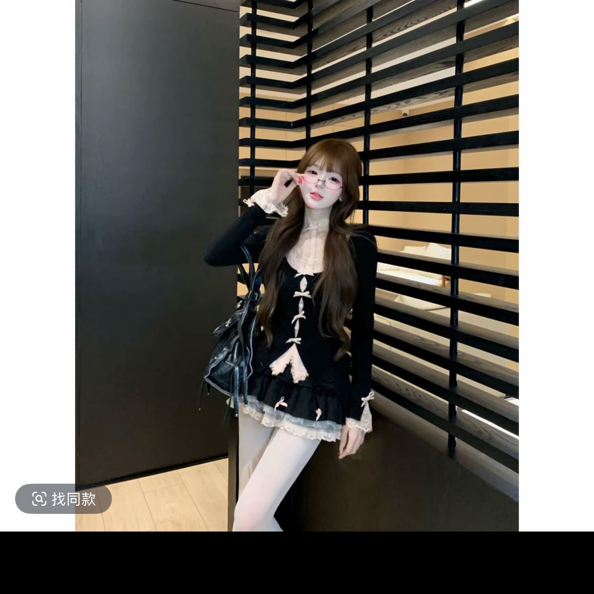 루이 茜 웨이 Sher S 달콤한 욕망 더블 동시에 겨울 순수한 욕망 바람 몸매 가꾸기 슬림해 보이는 오리지널 패션 세트 이미지 4