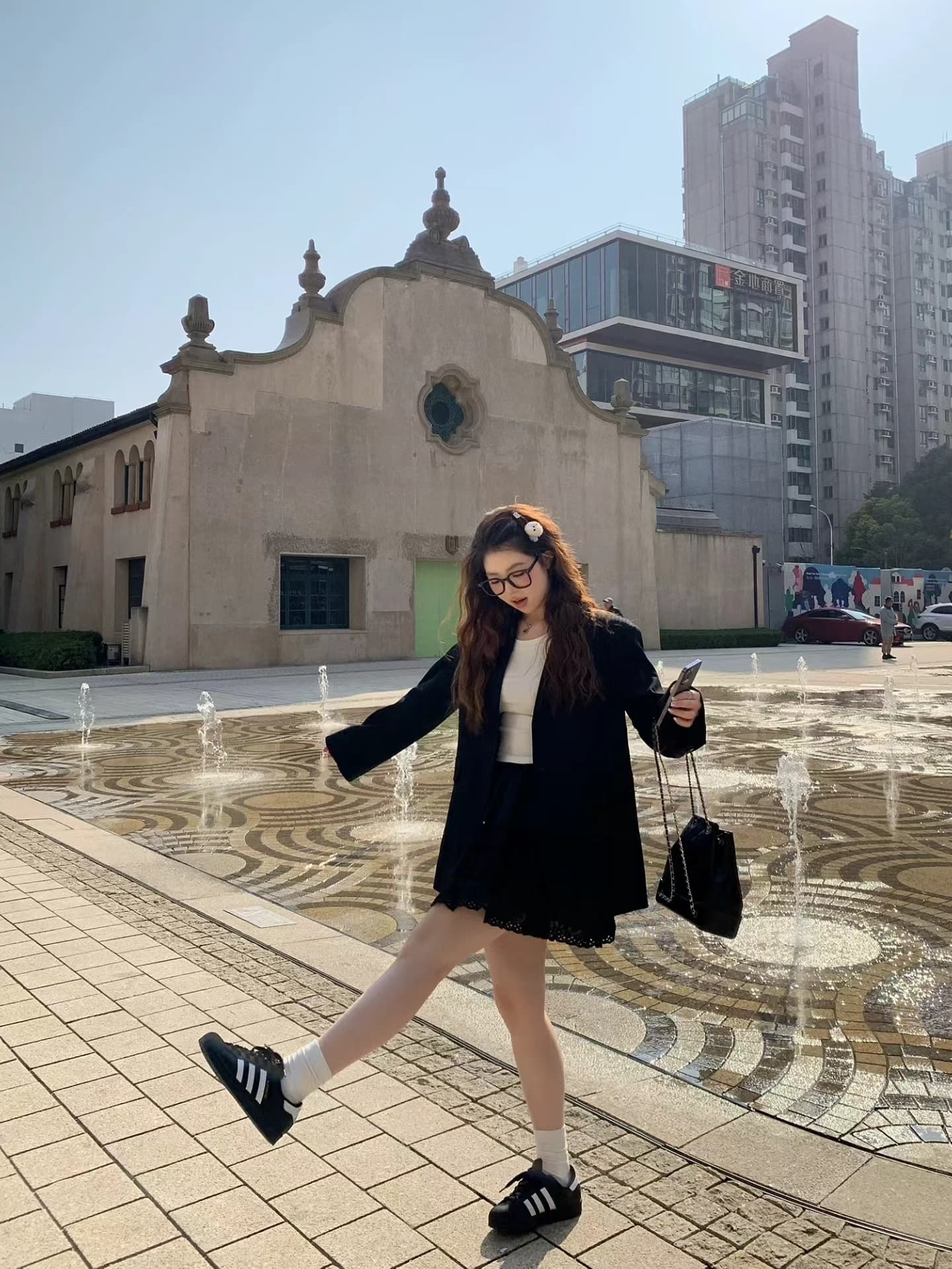 작은 쉔 크러시 xsmm 하이웨이스트 슬림해 보이는 레이스 케이크 미니 스커트 여성 2024 봄 여름 새로운 한 마디 반신 치마 상세 이미지 6