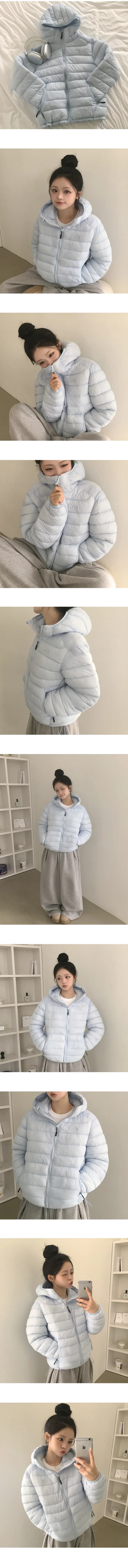 한국 chic 다운 재킷 여성 겨울 25 새로운 얇고 가벼운 후드 작은 목화 진딧물 루즈핏 패션 다운 재킷 상세 이미지 5