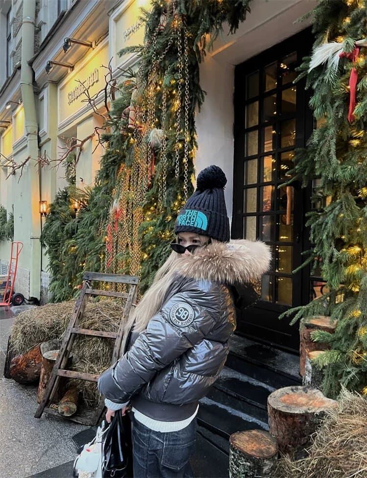 citygirl 사설 서비스 작은 키 루즈핏 루즈핏 밝은 얼굴 방수 오염 방지 슬림해 보이는 다운 재킷 한국 스타일 아래 면화 의류 상세 이미지 13