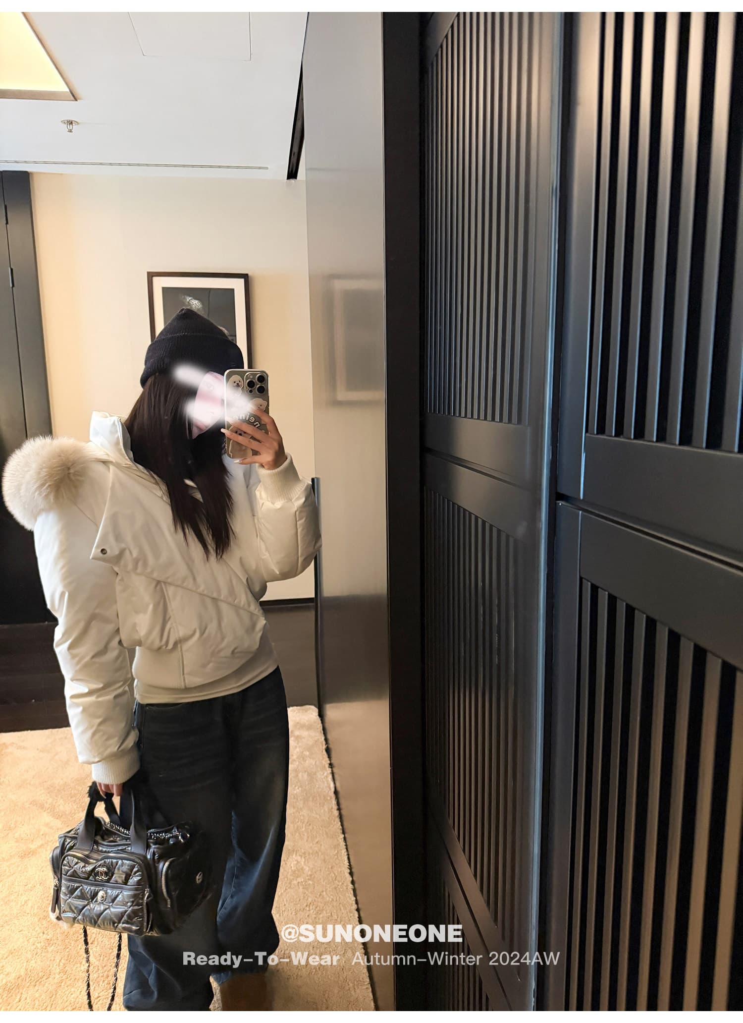 블루스 순간 여우 모피 칼라 쇼트 스타일 자이언트 잘 생긴 다운 재킷 여성 머저리 작은 키 재킷 새로운 코튼 자켓 상세 이미지 10