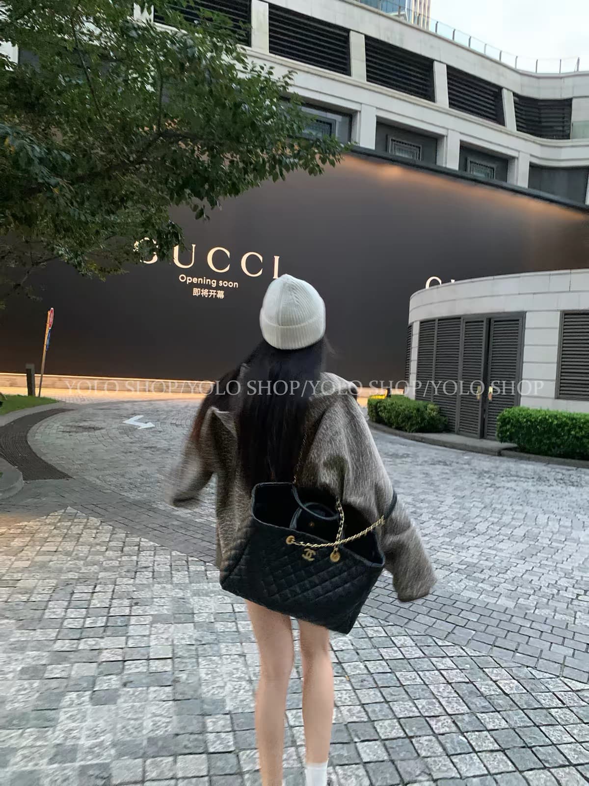 yolo shop 연삭 털 안개 센스 레오파드 무늬 루즈핏 후드 티 스웨터 여성 가을 겨울 얇은 플러시 아메리칸 무거운 작업 재킷 이미지 2
