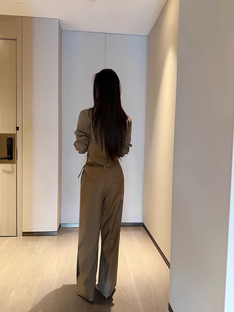 커피 색상 오래된 돈 바람 POLO 칼라 풀오버 여성 셔츠 가을 2026 새로운 다용도 품격 긴팔 맨위 상세 이미지 11