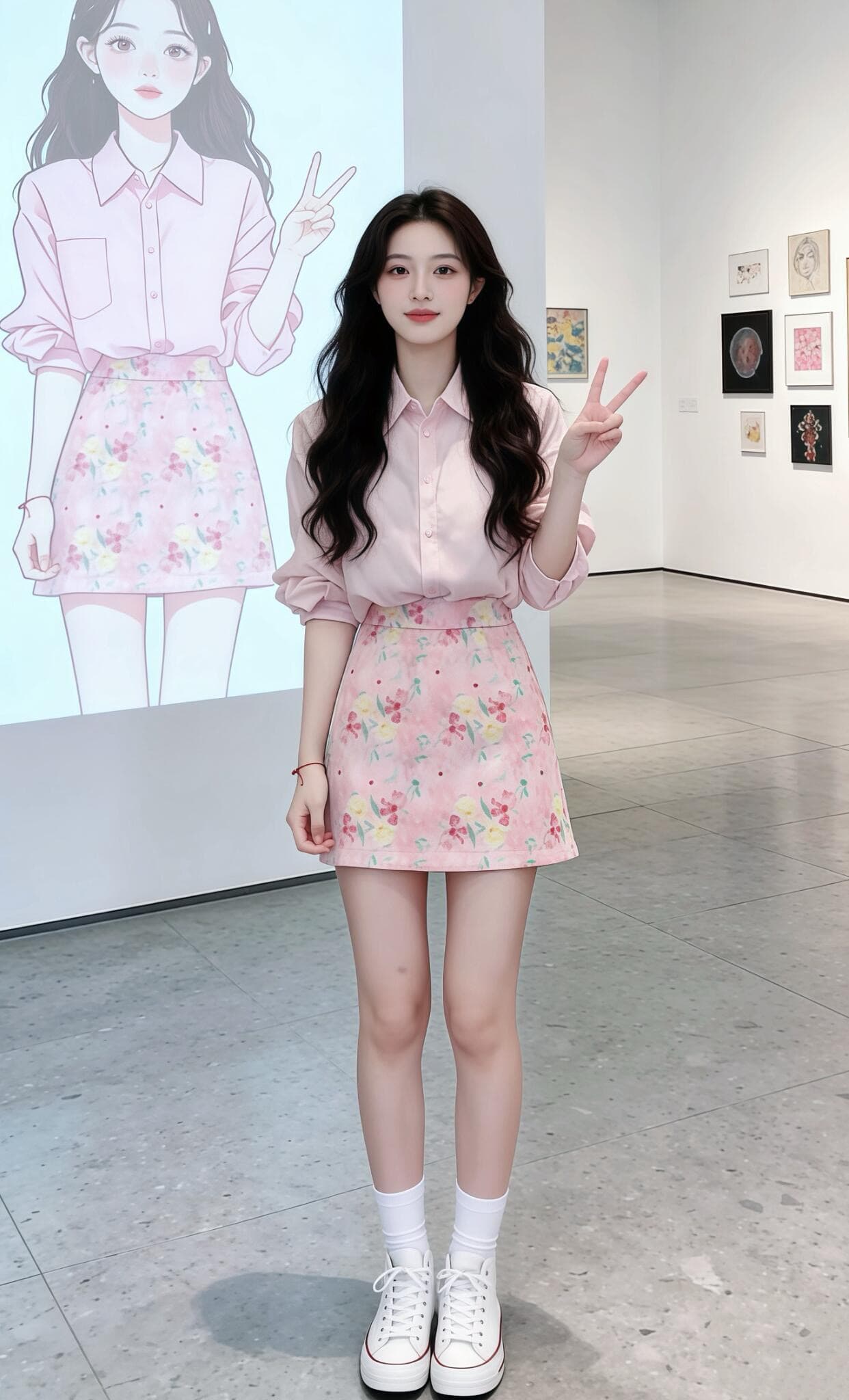 느긋한 바람 핑크색 주간 실크 쉬폰 자외선 차단 셔츠 여성 코트 가을 외부 가져 가라. Tulle 블라우스 얼음 실크 오픈 가디건 셔츠 상세 이미지 2