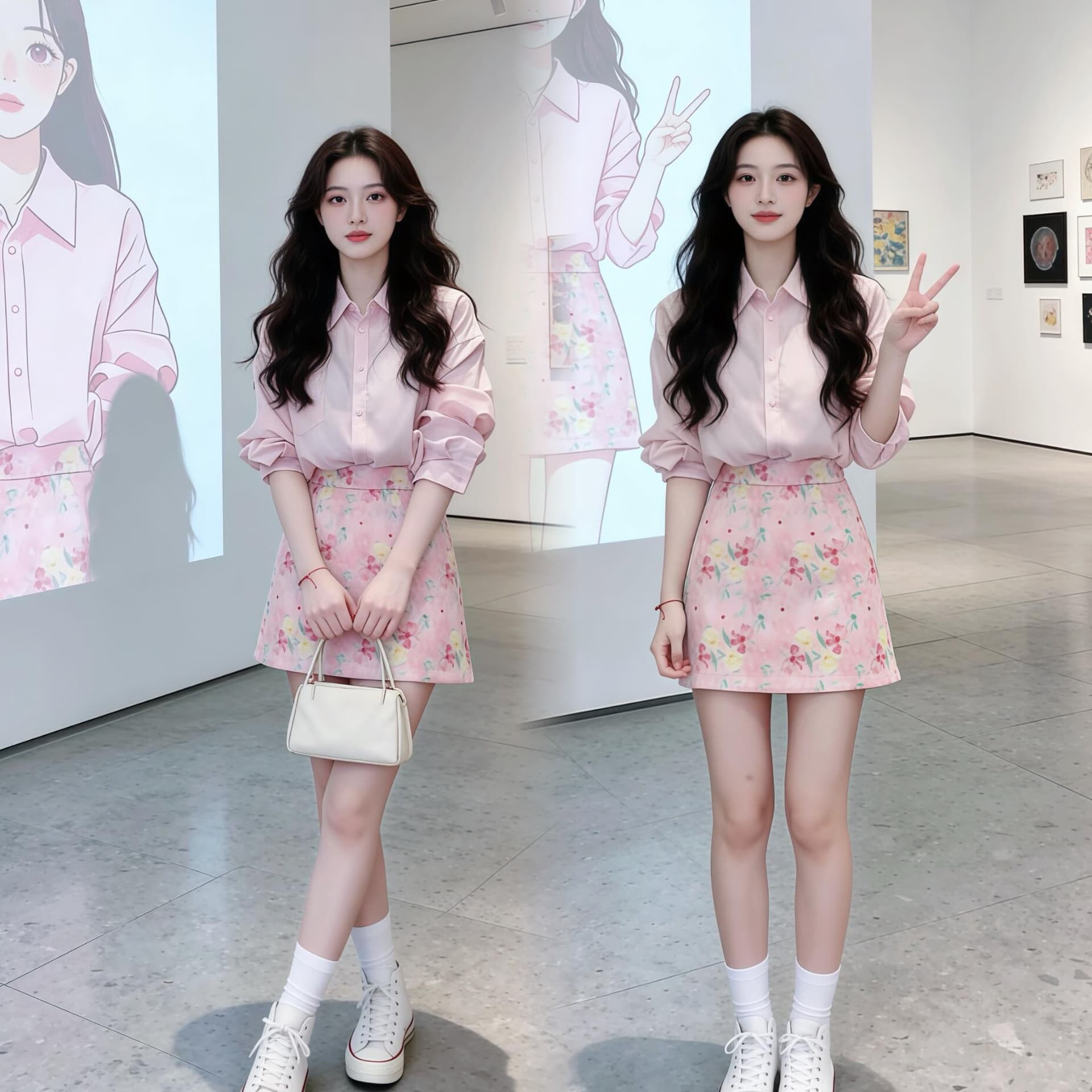 느긋한 바람 핑크색 주간 실크 쉬폰 자외선 차단 셔츠 여성 코트 가을 외부 가져 가라. Tulle 블라우스 얼음 실크 오픈 가디건 셔츠 상세 이미지 5
