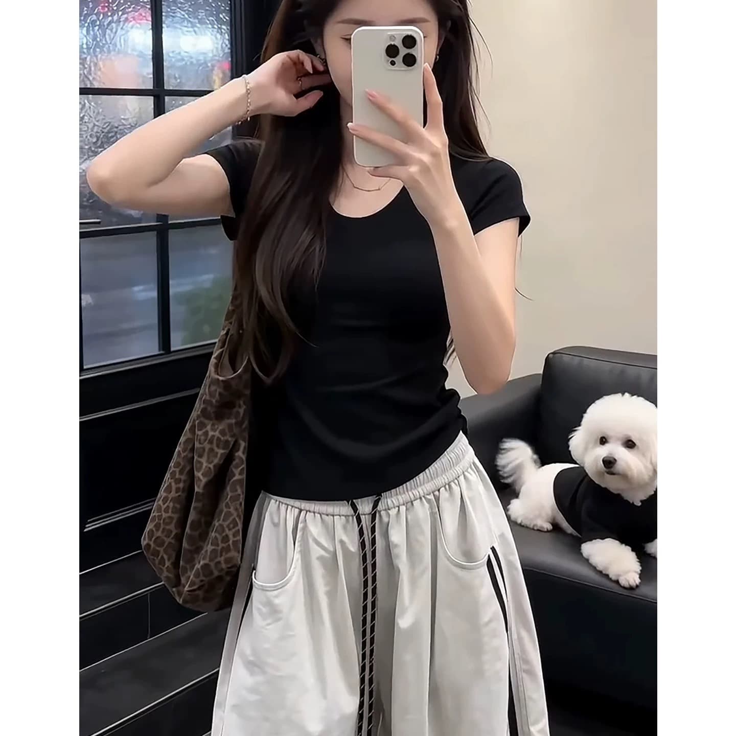 자이언트 잘 생긴 슈퍼 화재 연령 감소 ootd 착용 가져 가라. 전체 집합 2026 새로운 여성 초기 여름 캐주얼 운동 투피스 슈트 이미지 5