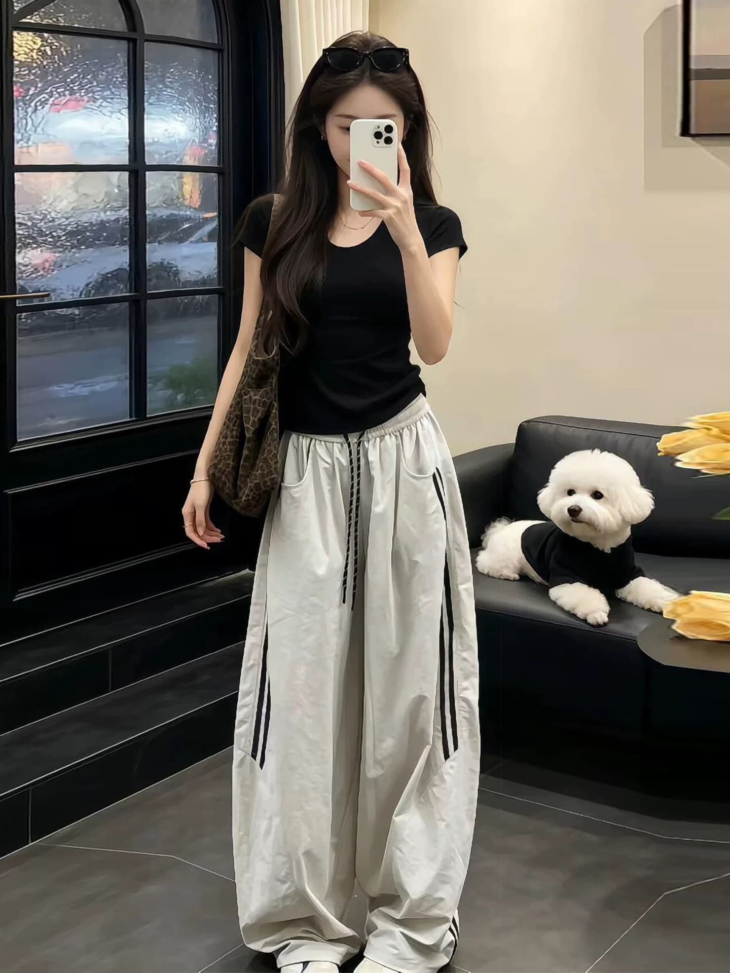 자이언트 잘 생긴 슈퍼 화재 연령 감소 ootd 착용 가져 가라. 전체 집합 2026 새로운 여성 초기 여름 캐주얼 운동 투피스 슈트 이미지 2