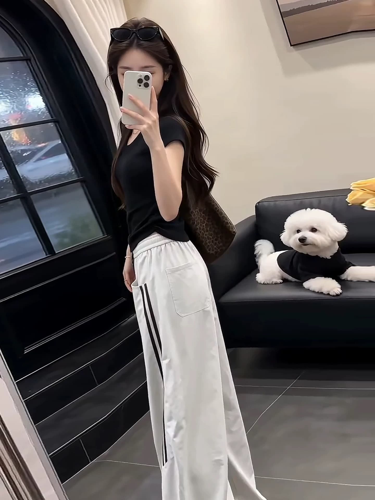 자이언트 잘 생긴 슈퍼 화재 연령 감소 ootd 착용 가져 가라. 전체 집합 2026 새로운 여성 초기 여름 캐주얼 운동 투피스 슈트 상세 이미지 3