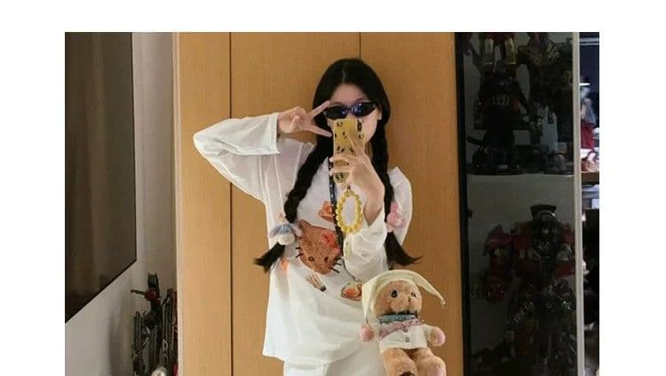 화이트 7부 바지 여성 여름 하이웨이스트 데님 반바지 스트레이트 루즈핏 핫걸 다용도 7 분 넓은 다리 중 바지 트렌디 상세 이미지 6