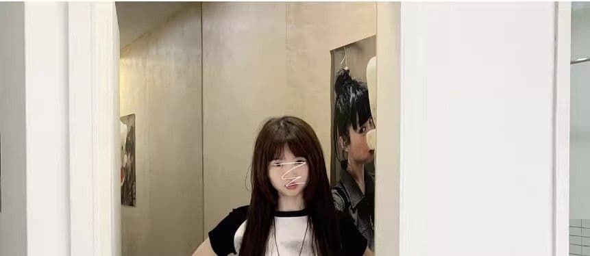 아메리칸 레트로 별 프린트 데님 바지 여성 여름 거리 핫걸 루즈핏 넓은 다리가 짧다. 바지 5 점 바지 상세 이미지 6
