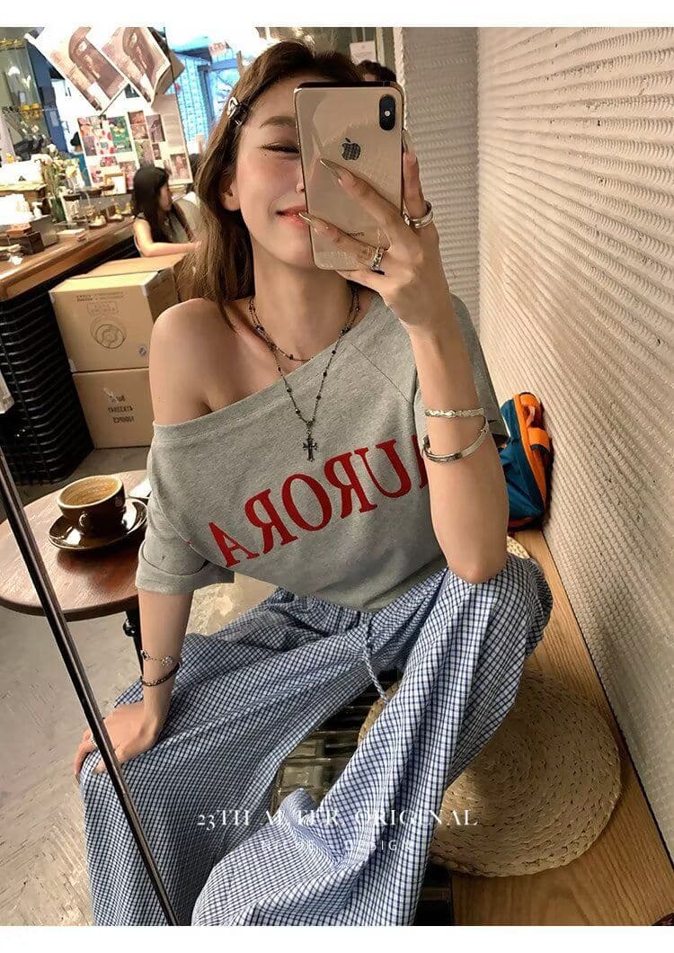 높은 품질 아메리칸 레트로 모통이 칼 A형 넓은 다리 작은 격자 캐주얼 바지 여성 디자인 센스 루즈핏 블루 체크무늬 ins 긴 바지 상세 이미지 4