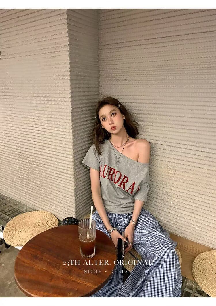 높은 품질 아메리칸 레트로 모통이 칼 A형 넓은 다리 작은 격자 캐주얼 바지 여성 디자인 센스 루즈핏 블루 체크무늬 ins 긴 바지 상세 이미지 17